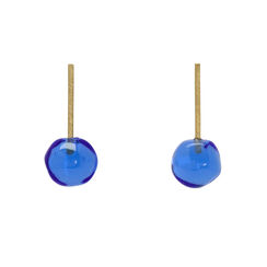 Blue Murano glass earrings by Chama Navarro